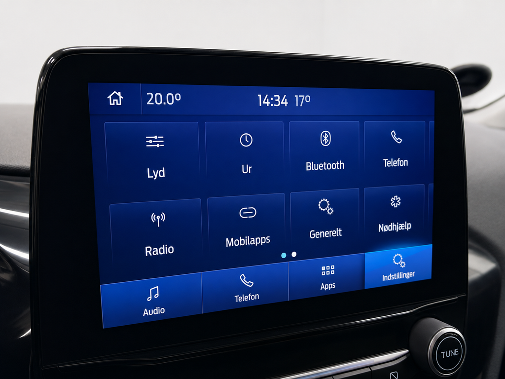 Ford Fiesta 2019 skærm ENV Auto i Odense