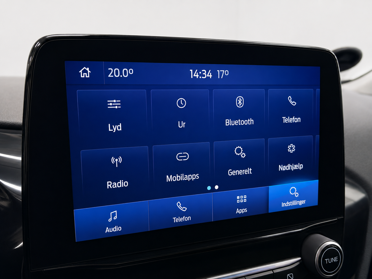 Ford Fiesta 2019 skærm ENV Auto i Odense